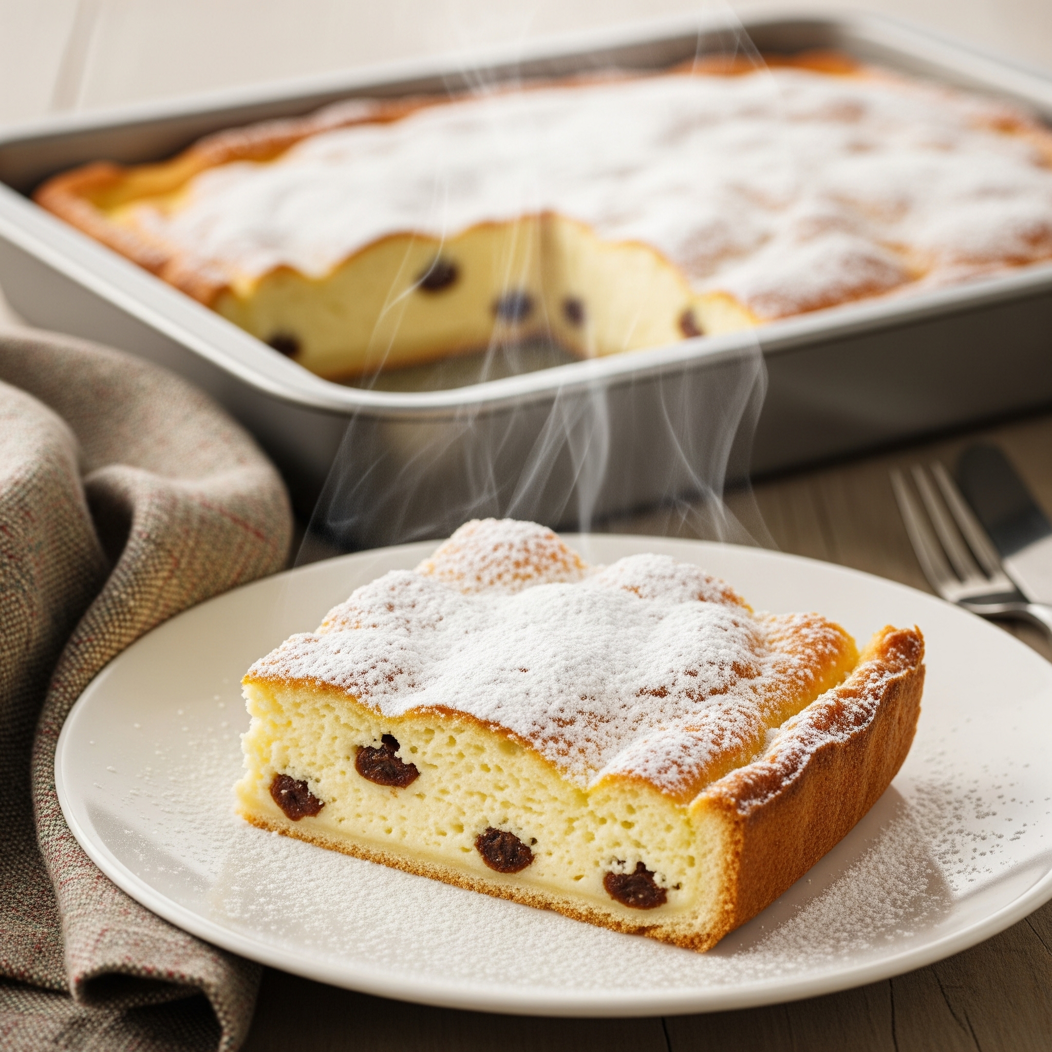 Plăcintă cu brânză dulce la cuptor – rețetă simplă