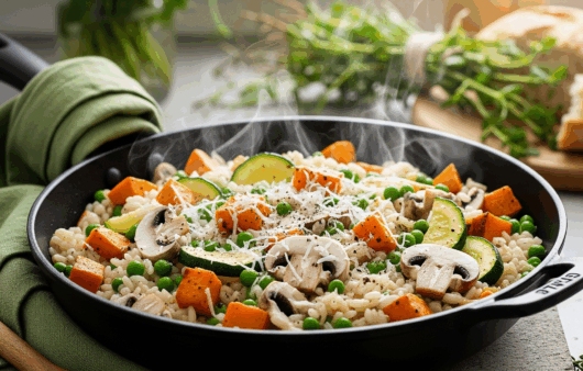 Risotto cu legume coapte – vegetarian și cremos