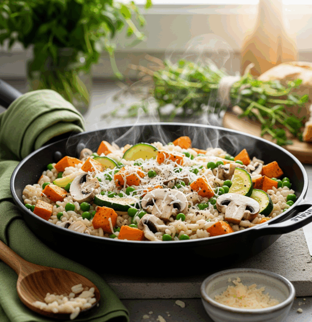 Risotto cu legume coapte – vegetarian și cremos