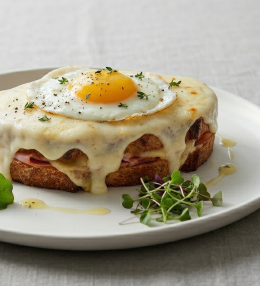 Croque Madame – sandviș franțuzesc cremos și rafinat