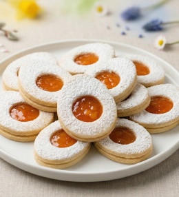 Linzer în formă de ouă – prăjitură fragedă