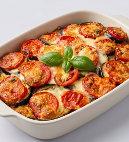 Vinete gratinate cu carne tocată